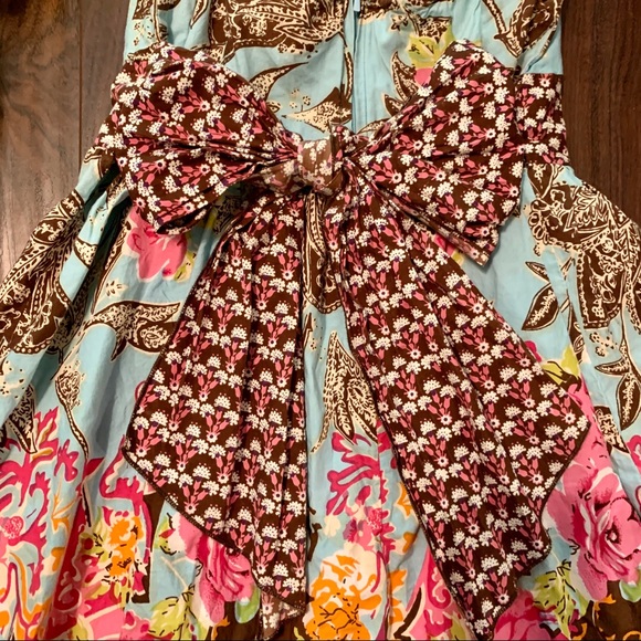 🎉HP🎉 Fire Los Angeles Floral Sundress with Bow - Picture 5 of 6